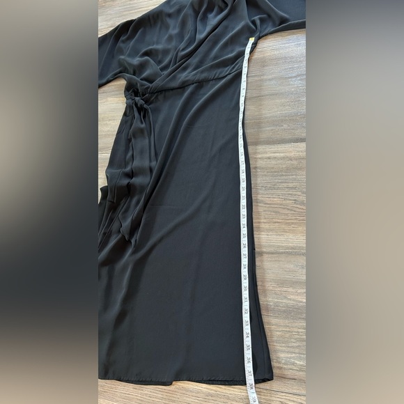 ASOS Design Black Cowl Neck Wrap Tie Maxi Dress Size 8 Elegant Evening Sexy - Picture 10 of 13